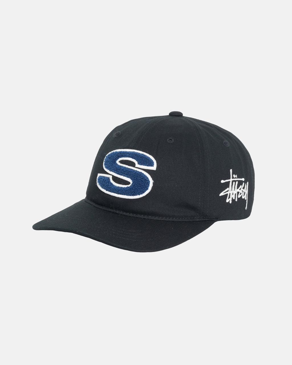 Stussy Headwear Online Factory Sale - Black Chenille S Low Pro Cap