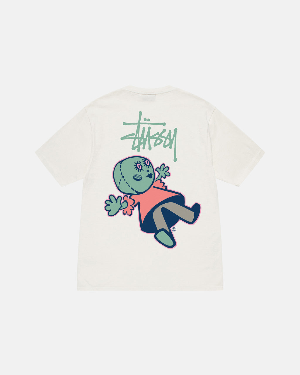 Stussy Dollie Pigment Dyed Tee On Sales - Natural Tee