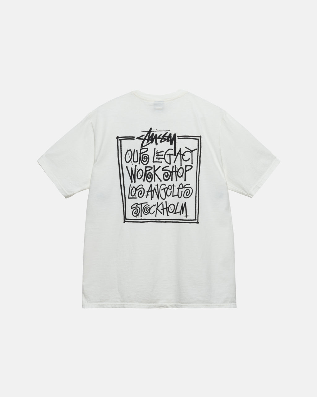 Cheap Stussy Our Legacy Frame Pigment Dyed Tee For Sale - Natural Tee